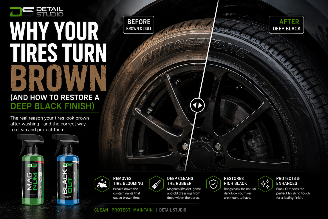 Why your tires turn brown