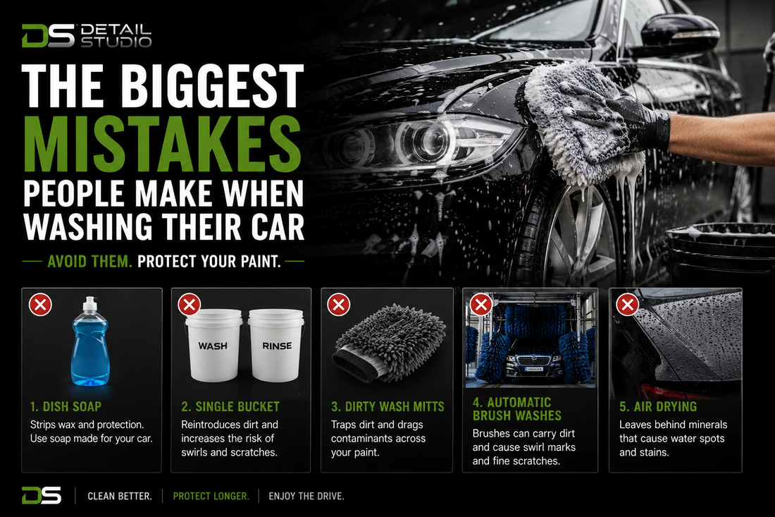 The Biggest Mistakes People Make When Washing Their Car